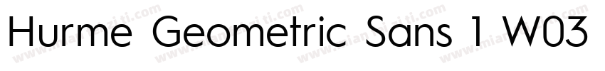 Hurme Geometric Sans 1 W03 Lt字体转换